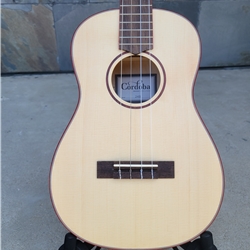 Cordoba 24B Baritone Ukulele, Solid Spruce Top, Spalted Maple Back and Sides