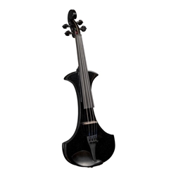 Cremona Premier Full Size Electric Student Violin, Sparkle Black