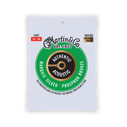 Martin MA540S Authentic Acoustic Marquis Silked Guitar Strings - Light .012 - .054