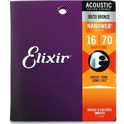 ELIXIR BARITONE 6 NANOWEB STRINGS