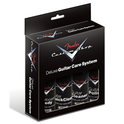 Fender Custom Shop Deluxe Guitar Care System, 4 Pack, Black