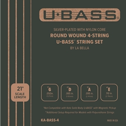 Kala KA-BASS-4 U-Bass Metal Round Wound Strings