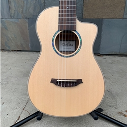 Cordoba Mini II EB-CE, Striped Ebony Back with Cutaway and Electronics