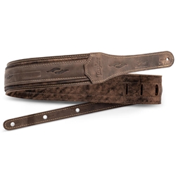 Taylor Element Distressed Leather Strap, Dark Brown Spruce/ Ebony