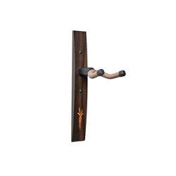 Guitar Hanger, Ebony, Myrtlewood/ Boxwood Inlay