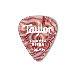 Taylor Premium 351 Thermex Ultra Guitar Picks, Ruby Swirl, 6-Pack