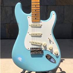 Fender '57 Stratocaster Relic, Maple Neck, Faded Aged Daphne Blue