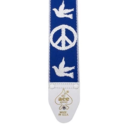 D'andrea Ace Vintage Reissue Strap, Peace & Dove, Blue