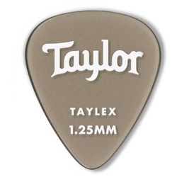 Taylor Taylex 351 1.25mm Guitar Pick, Smoke Grey, 6 Pack