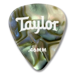 Taylor Celluloid 351 0.71mm Guitar Picks, Abalone, 12-Pack