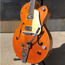 GRETSCH G6120T BRIAN SETZER SIGNATURE NASHVILLE HOLLOWBODY 59 SMOKE ORANGE WITH BIGSBY