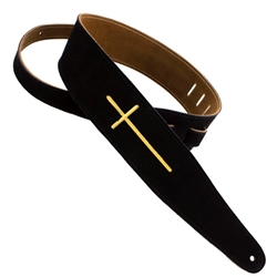 HH 2.5" Choc Suede Gold Cross