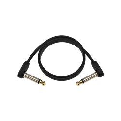 D'Addario Flat Patch Cable, 2 Ft, Right Angle, Single