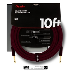 Fender Deluxe Tweed Cable, 10 Ft, Oxblood