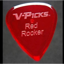 V-Picks Red Rocker Guitar Pick, Single