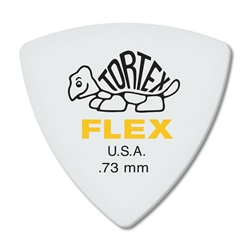 Dunlop 0.73mm Tortex Flex Triangle Guitar Pick, 6 pack