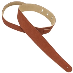 Henry Heller Capri 2.5" Suede Strap with Nubuck Backing, Rust