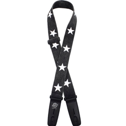 Lock-it 2" Distressed Cotton Series Strap, Black Star