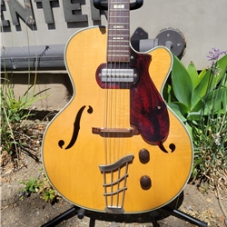 Used 1958 Harmony H-65 Hollow Body Natural with Original Case
