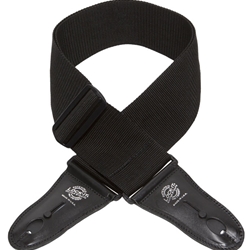 Lock-It Poly Pro Guitar Strap, Black