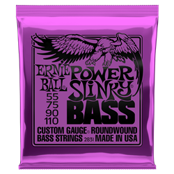 Ernie Ball Power Slinky Nickelwound Bass Strings, 55-100