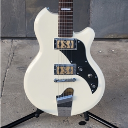 Used Supro 2020AW Westbury Dual Pickup Island Series Antique White With hard Case