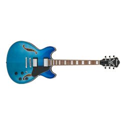 Ibanez Artcore AS73 Flame Maple Top Azure Blue Gradation