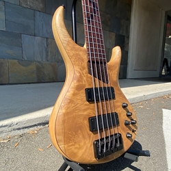 Used Michael Tobias Design MTD535 5 String bass Exotic Myrtle Burl Top, Rosewood Fretboard with Case