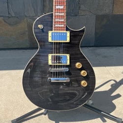 USED ESP LTD Eclipse EC-256 with Transparent Black Flame Maple Top