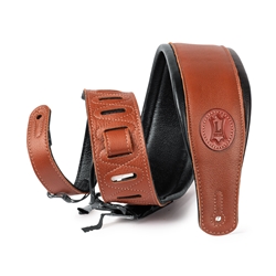 Levy's  3" Signature Series Garment Leather Guitar Strap With Foam Padding And Garment Leather
Backing.
