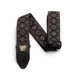 Classic Jacquard Guitar Strap/Bass Strap - Regal Black