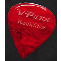 Rockstar Guitar Pick Red Swirl