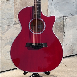 Taylor 614ce Special Edition Grand Auditorium Acoustic Electric Guitar Trans Red