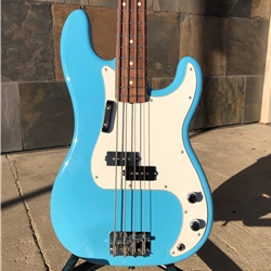 Used Fender Made in Japan Limited International Color Precision Bass, Maui Blue with Gigbag