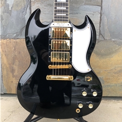 Used 2000 Gibson Les Paul SG Custom 3 Pickup Ebony with Case