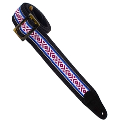 HH 2" Tort-O Herringbone Cotton Black w/Red, White & Blue