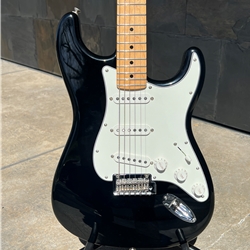 Used 2018 Fender Player Stratcaster Black, Maple Neck