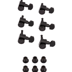 Fender Locking Stratocaster®/Telecaster® Staggered Tuning Machines (Black) (6)