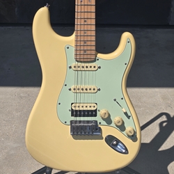 Used 2008 Femder American Deluxe Stratocaster Vintage White