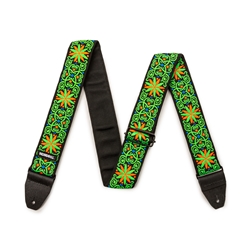 Dunlop JIMI HENDRIX™ MONTEREY BLACKLIGHT STRAP – BLUE