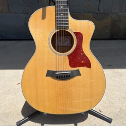 Used 2017 Taylor 214ce-QM DLX Electric Acoustic with Hard Case