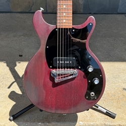 Used 2019 Gibson Les Paul Junior Tribute DC with Front-Mounted Input Jack Worn Cherry