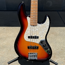 Used 2021 Fender Player Plus Active Jazz Bass Three Tone Sunburst with Gigbag