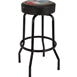Fender® Guitars & Amps Pick Pouch Barstool, Black/Black, 30"