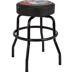 Fender® Guitars & Amps Pick Pouch Barstool, Black/Black, 24"