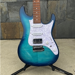 Ibanez AZ22S1F Electric, Transparent Turquoise Burst