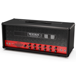 Mesa Boogie Limited Run 90’s Dual Rectifier Head Amplifier - Black Snake Skin Vinyl, Rosso Scuderia Red Chassis