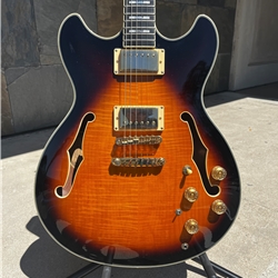 Used 2015 Ibanez JSM-10 John Scofield Signature Vintage Yellow Sunburst with Hardcase