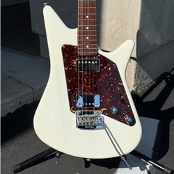 Used Ernie Ball Music Man Albert Lee Signature HH Tremolo White with Case *Refin