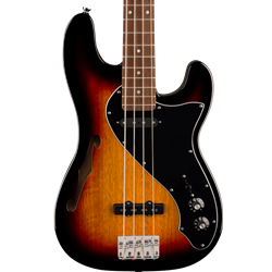 Squier Paranormal Precision Bass® Thinline SJ, Laurel Fingerboard, Black Pickguard, 3-Color Sunburst